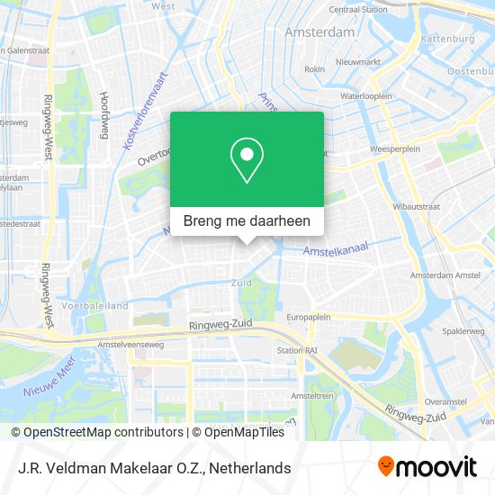 J.R. Veldman Makelaar O.Z. kaart