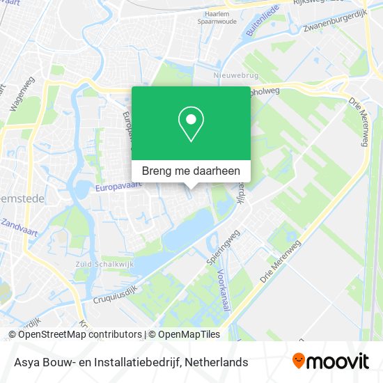 Asya Bouw- en Installatiebedrijf kaart