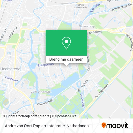 Andre van Oort Papierrestauratie kaart
