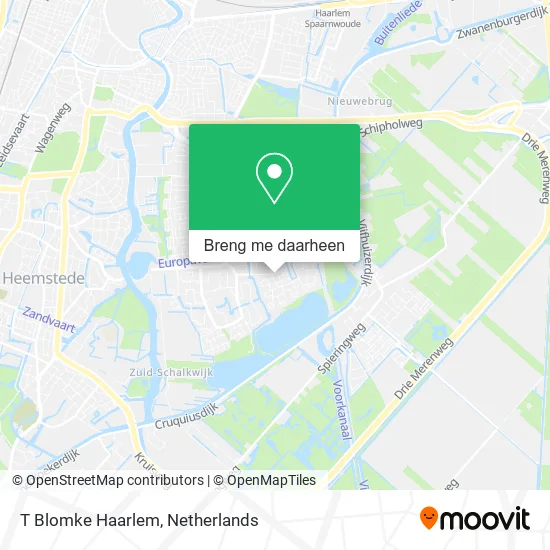 T Blomke Haarlem kaart