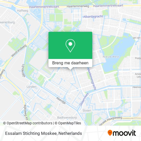 Essalam Stichting Moskee kaart