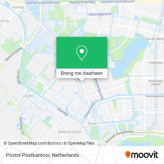 Postnl Postkantoor kaart