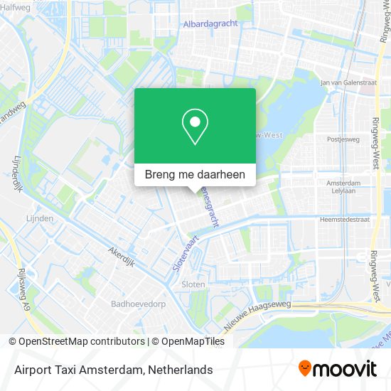 Airport Taxi Amsterdam kaart