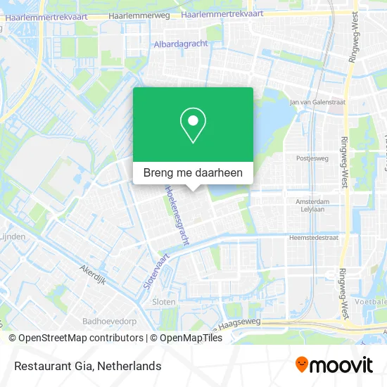 Restaurant Gia kaart