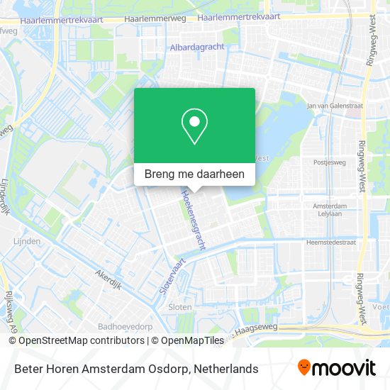 Beter Horen Amsterdam Osdorp kaart