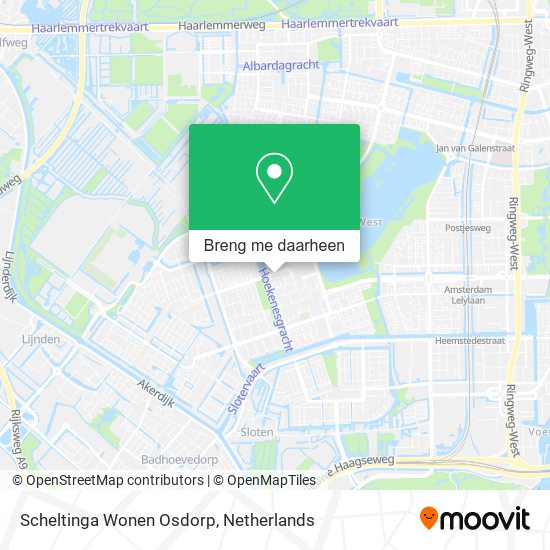 Scheltinga Wonen Osdorp kaart
