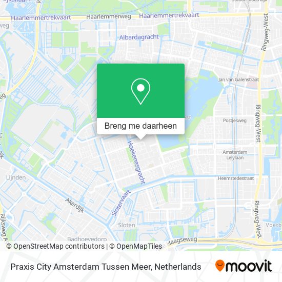 Praxis City Amsterdam Tussen Meer kaart