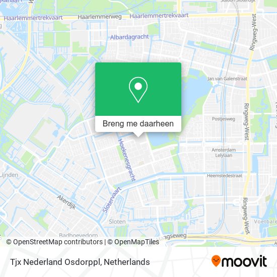 Tjx Nederland Osdorppl kaart