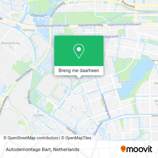 Autodemontage Bart kaart