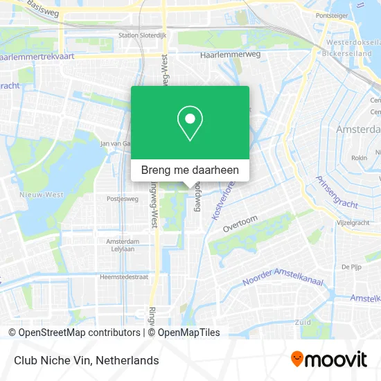 Club Niche Vin kaart