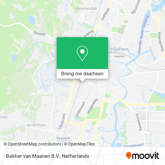Bakker van Maanen B.V. kaart