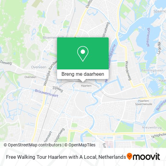 Free Walking Tour Haarlem with A Local kaart