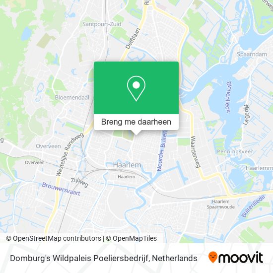 Domburg's Wildpaleis Poeliersbedrijf kaart
