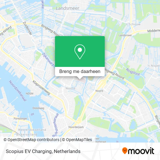 Scopius EV Charging kaart
