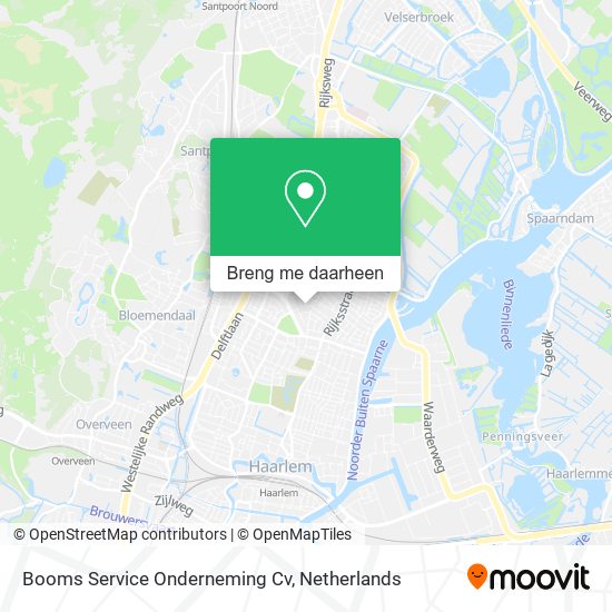 Booms Service Onderneming Cv kaart