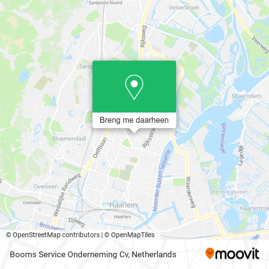 Booms Service Onderneming Cv kaart