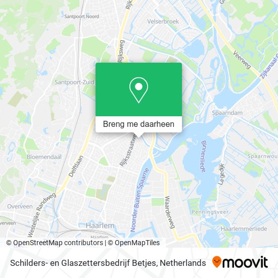 Schilders- en Glaszettersbedrijf Betjes kaart