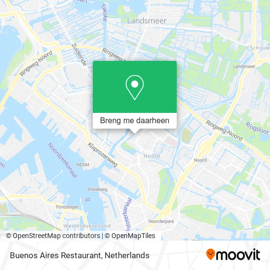 Buenos Aires Restaurant kaart