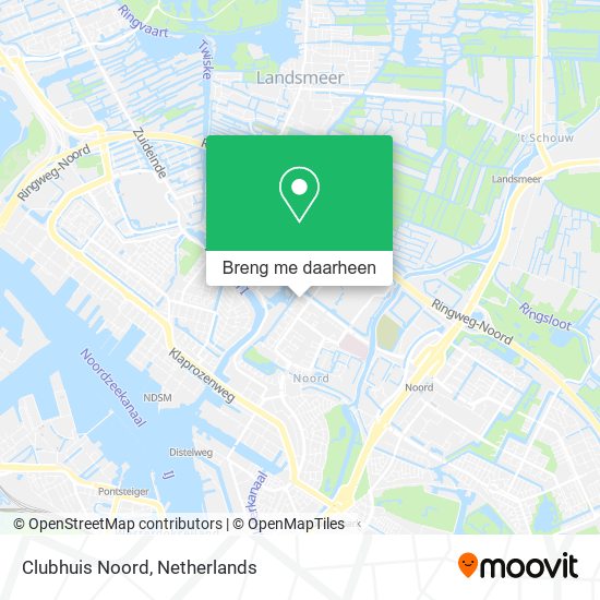 Clubhuis Noord kaart