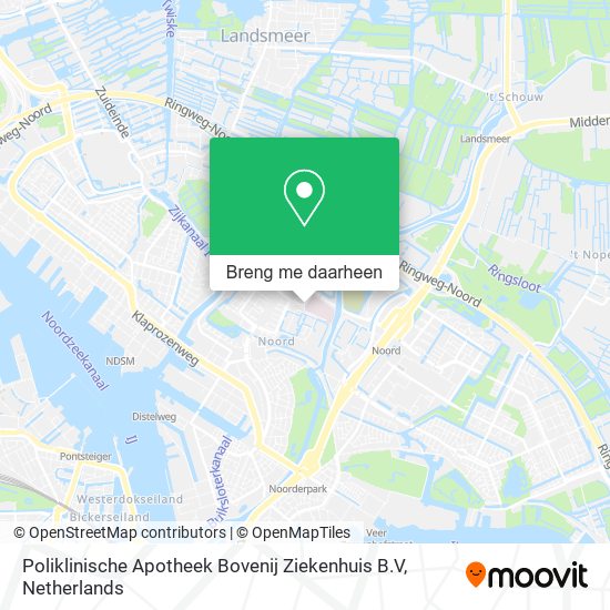 Poliklinische Apotheek Bovenij Ziekenhuis B.V kaart