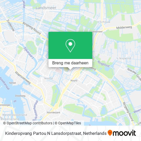 Kinderopvang Partou N Lansdorpstraat kaart