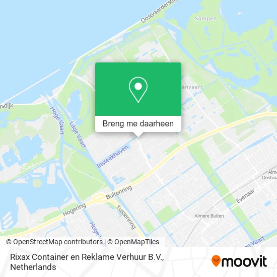 Rixax Container en Reklame Verhuur B.V. kaart