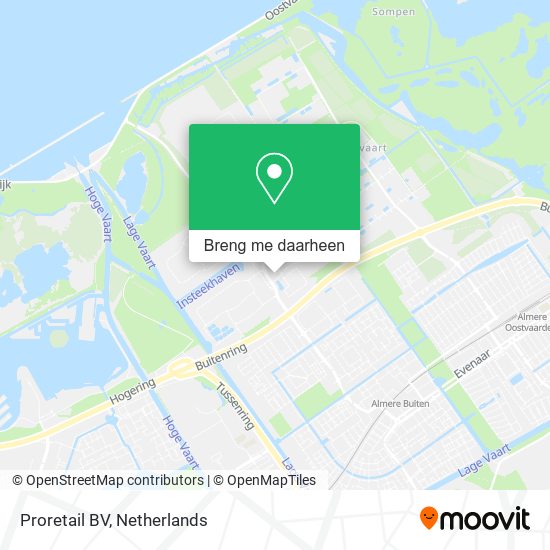 Proretail BV kaart