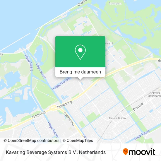 Kavaring Beverage Systems B.V. kaart