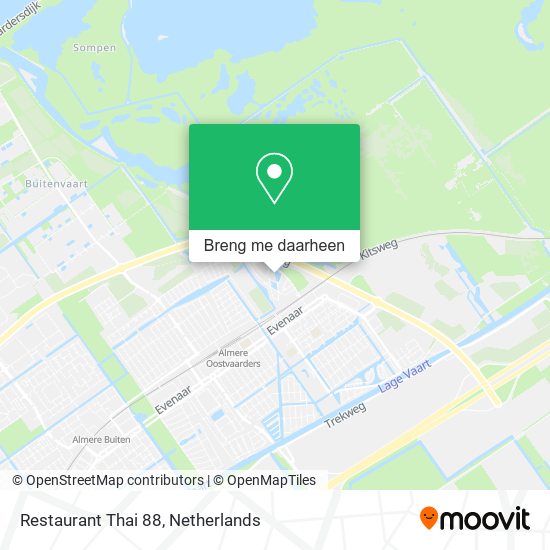 Restaurant Thai 88 kaart