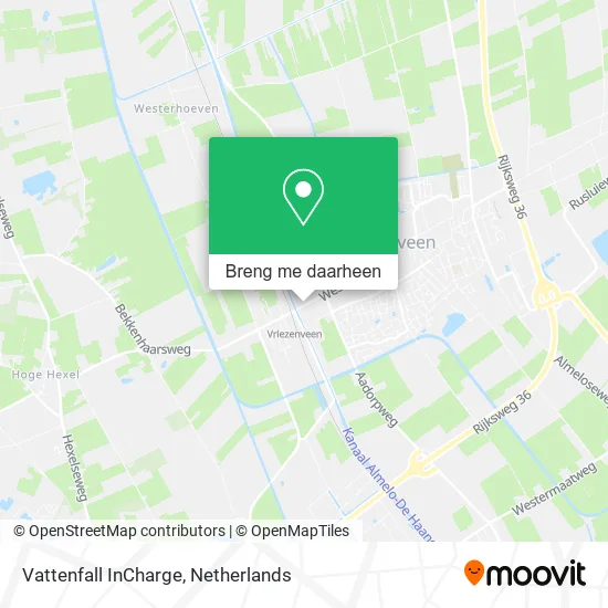 Vattenfall InCharge kaart