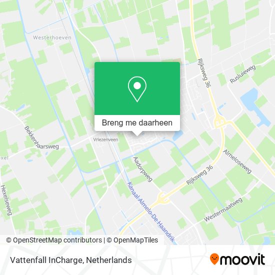Vattenfall InCharge kaart