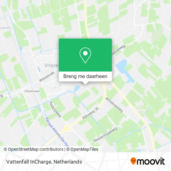Vattenfall InCharge kaart