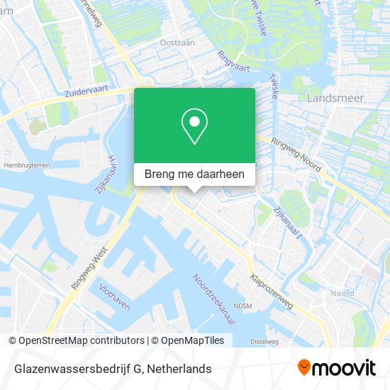 Glazenwassersbedrijf G kaart