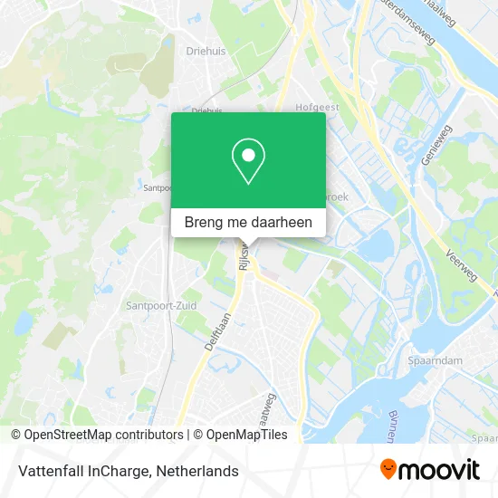 Vattenfall InCharge kaart