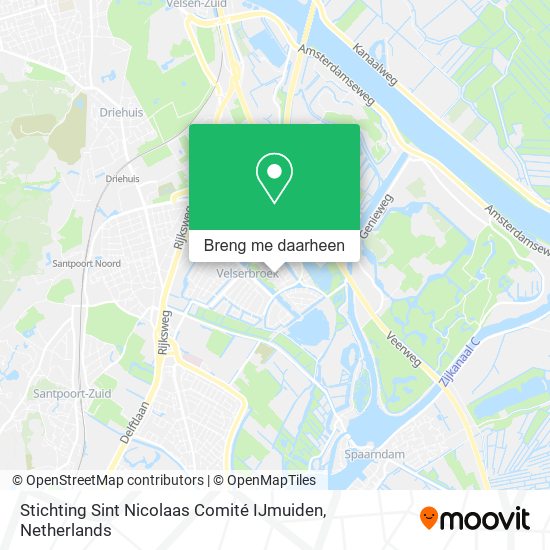 Stichting Sint Nicolaas Comité IJmuiden kaart