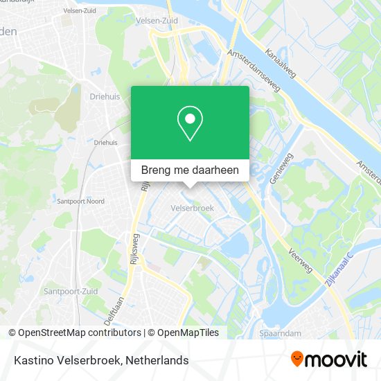 Kastino Velserbroek kaart