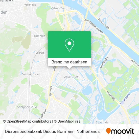 Dierenspeciaalzaak Discus Bormann kaart