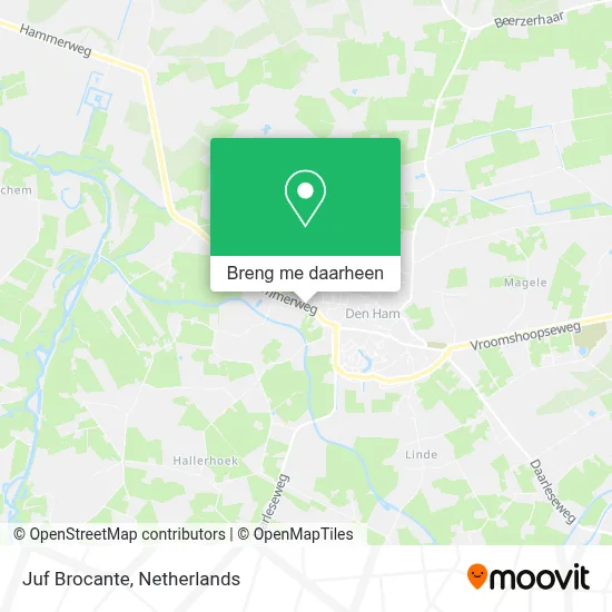 Juf Brocante kaart