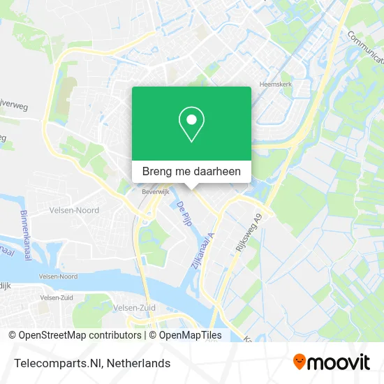 Telecomparts.Nl kaart
