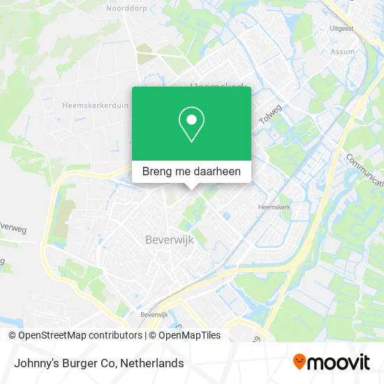 Johnny's Burger Co kaart