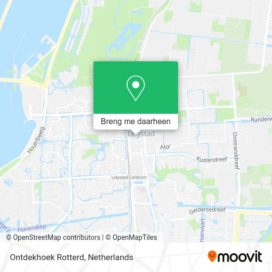 Ontdekhoek Rotterd kaart