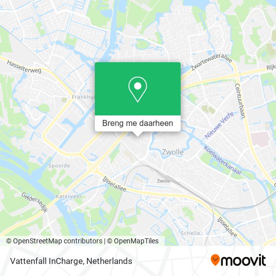 Vattenfall InCharge kaart