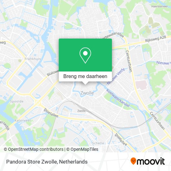 Pandora Store Zwolle kaart