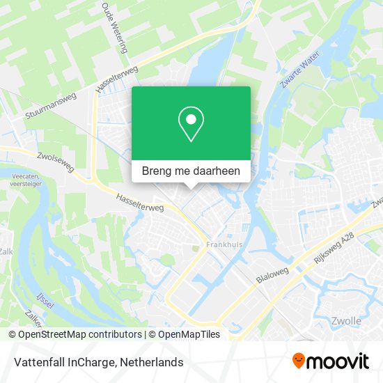 Vattenfall InCharge kaart