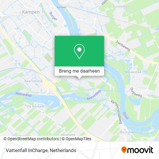 Vattenfall InCharge kaart
