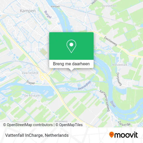 Vattenfall InCharge kaart
