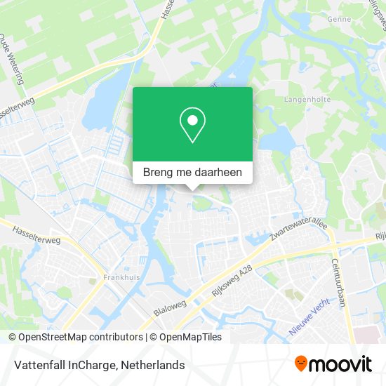 Vattenfall InCharge kaart