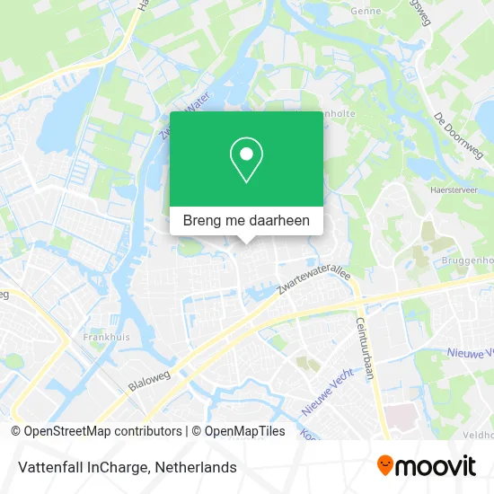Vattenfall InCharge kaart