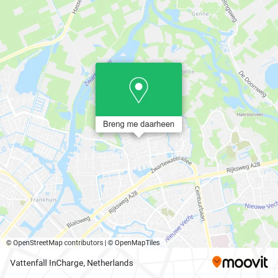 Vattenfall InCharge kaart