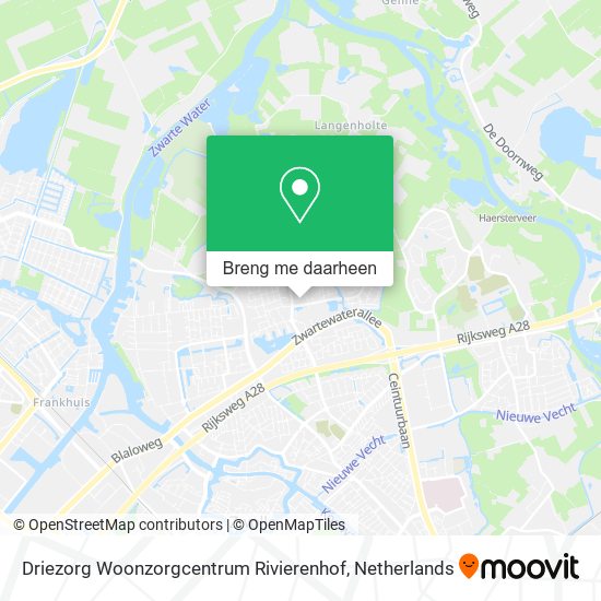 Driezorg Woonzorgcentrum Rivierenhof kaart